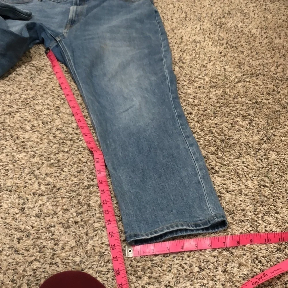 Everlane The Original Cheeky Jeans Size 33 Crop Length Medium Blue High Rise - Picture 6 of 9